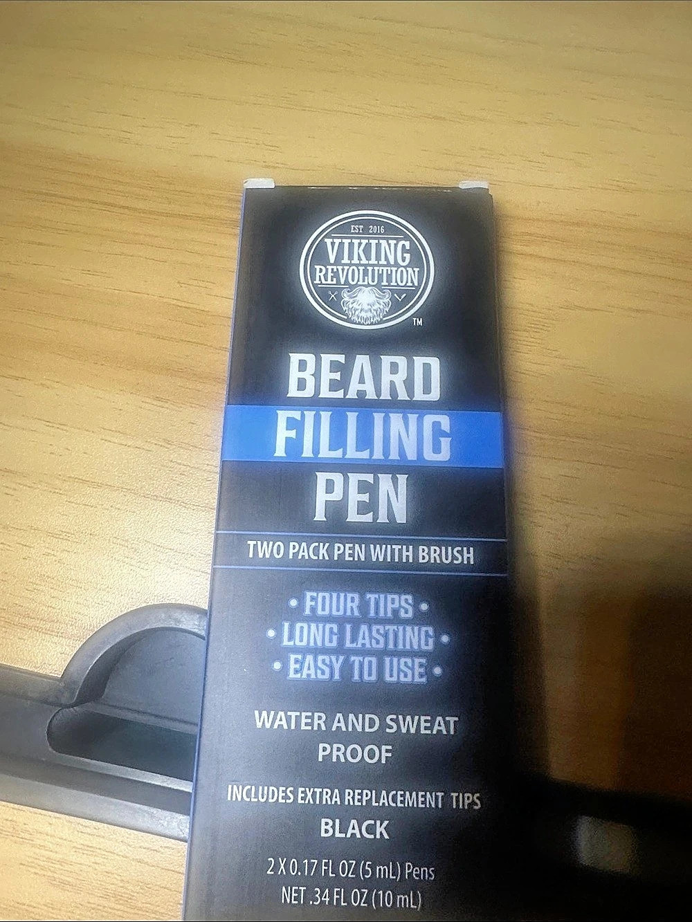 Viking Revolution Beard Filling Pen Black 2-Pack Black Two-Pack